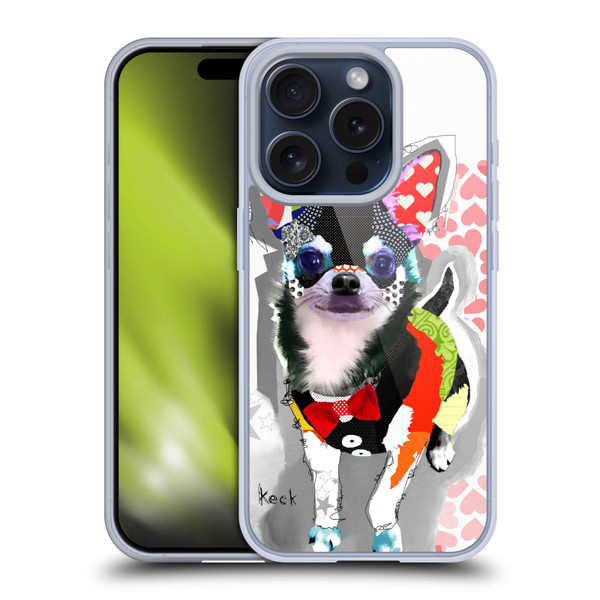 Michel Keck Dogs 3 Chihuahua Soft Gel Case for Apple iPhone 15 Pro