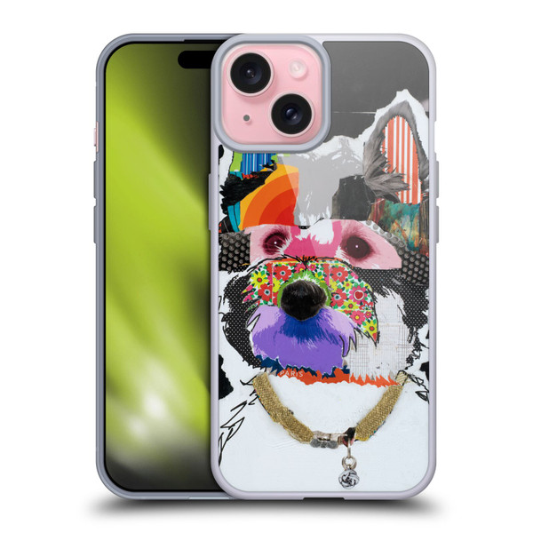 Michel Keck Dogs Westie Soft Gel Case for Apple iPhone 15