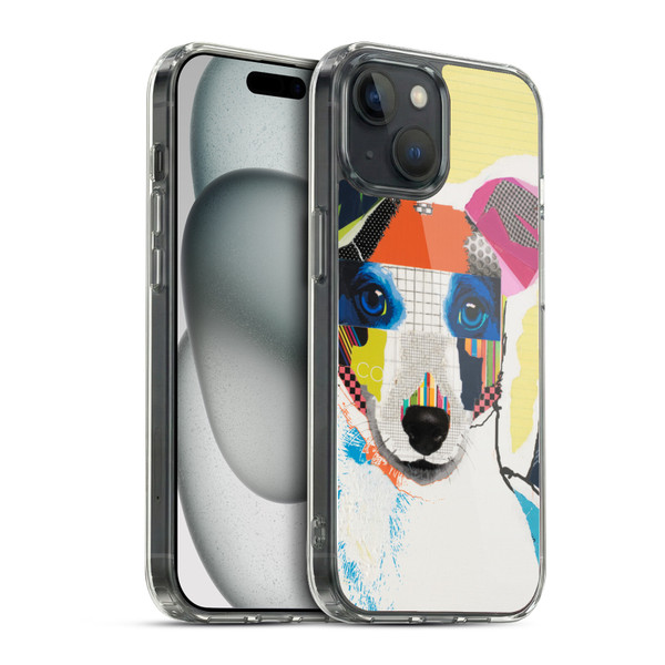 Michel Keck Dogs Whippet Soft Gel Case for Apple iPhone 15 & MagSafe