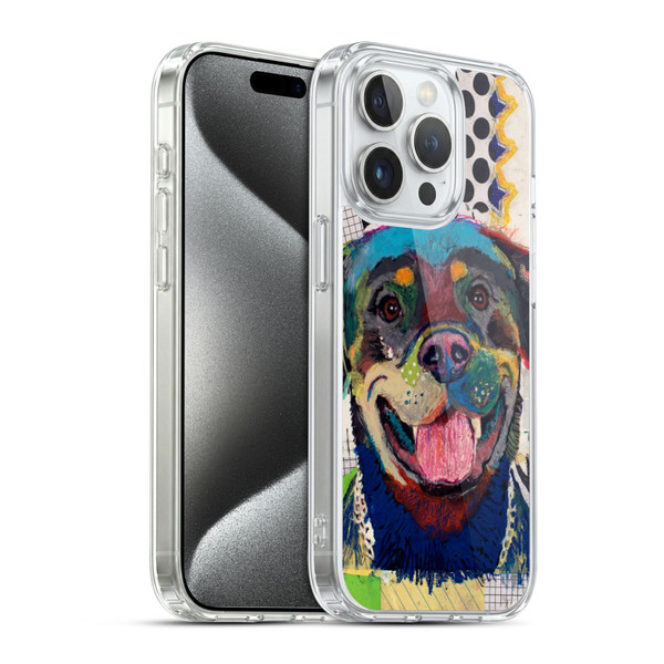 Michel Keck Dogs Rottweiler Soft Gel Case for Apple iPhone 15 Pro & MagSafe