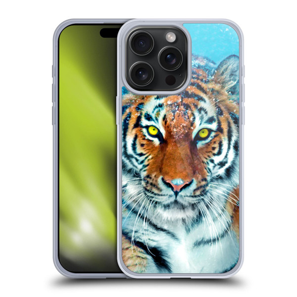 Aimee Stewart Animals Yellow Tiger Soft Gel Case for Apple iPhone 15 Pro Max