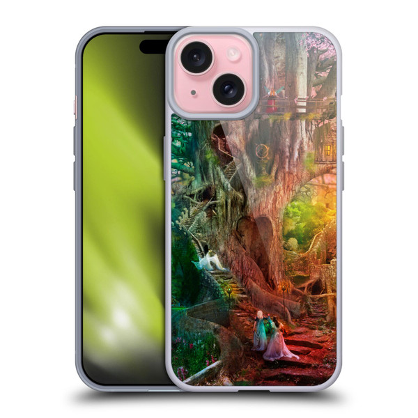 Aimee Stewart Fantasy Dream Tree Soft Gel Case for Apple iPhone 15