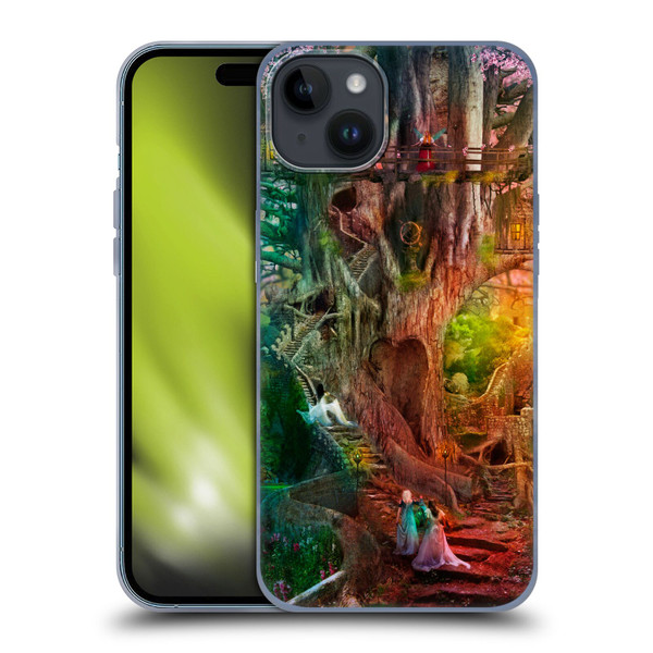 Aimee Stewart Fantasy Dream Tree Soft Gel Case for Apple iPhone 15 Plus