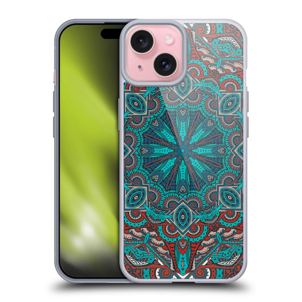 Aimee Stewart Mandala Moroccan Sea Soft Gel Case for Apple iPhone 15