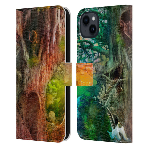 Aimee Stewart Fantasy Dream Tree Leather Book Wallet Case Cover For Apple iPhone 15 Plus