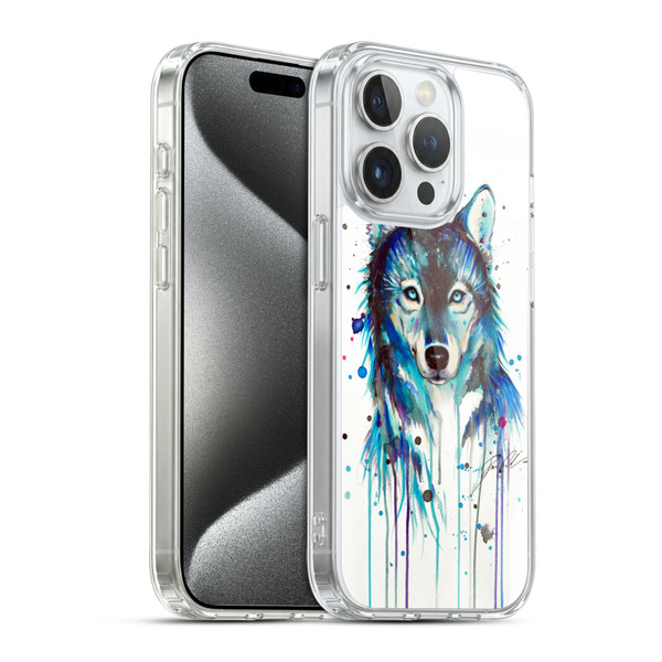 Pixie Cold Animals Ice Wolf Soft Gel Case for Apple iPhone 15 Pro & MagSafe