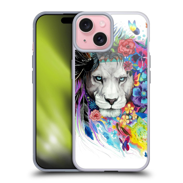Pixie Cold Cats King Of The Lions Soft Gel Case for Apple iPhone 15