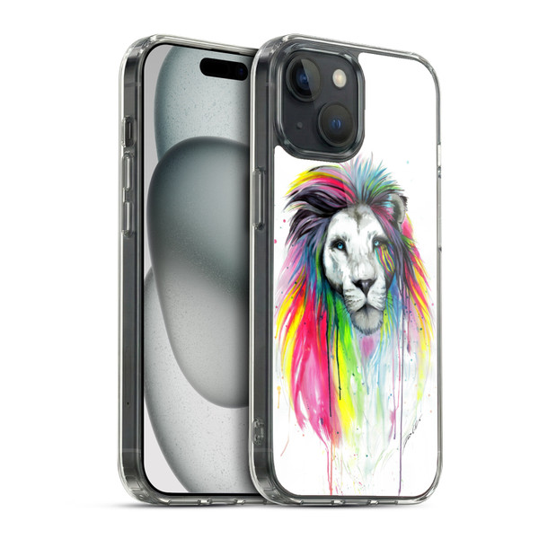 Pixie Cold Cats Rainbow Mane Soft Gel Case for Apple iPhone 15 & MagSafe