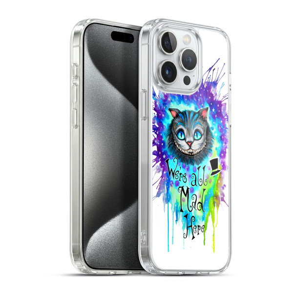 Pixie Cold Cats We Are All Mad Here Soft Gel Case for Apple iPhone 15 Pro Max & MagSafe