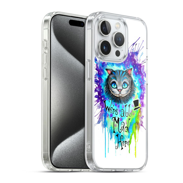 Pixie Cold Cats We Are All Mad Here Soft Gel Case for Apple iPhone 15 Pro & MagSafe