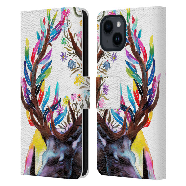 Pixie Cold Animals Memories Leather Book Wallet Case Cover For Apple iPhone 15
