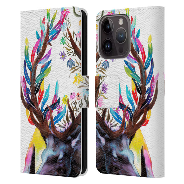 Pixie Cold Animals Memories Leather Book Wallet Case Cover For Apple iPhone 15 Pro