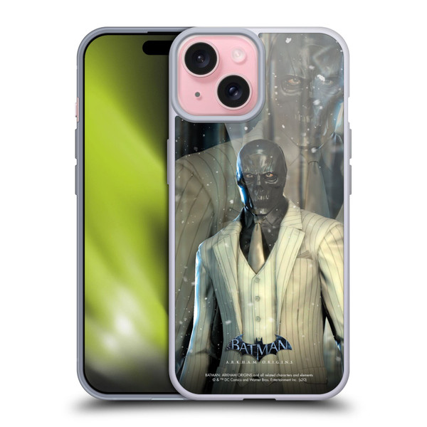 Batman Arkham Origins Characters Roman Sionis Soft Gel Case for Apple iPhone 15