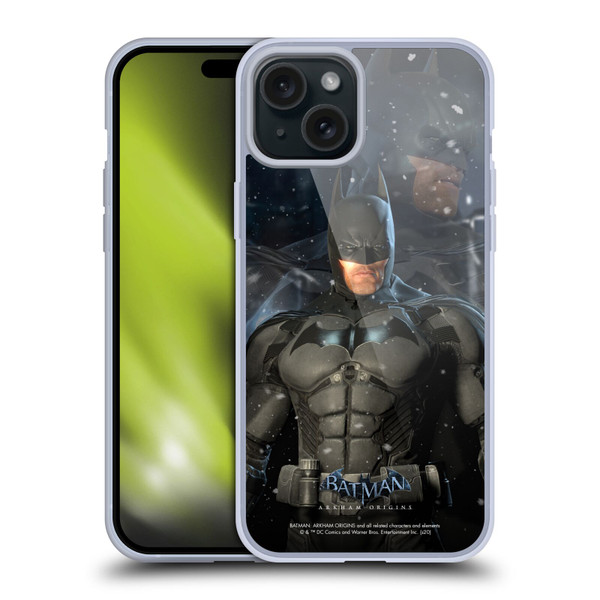 Batman Arkham Origins Characters Batman Soft Gel Case for Apple iPhone 15 Plus