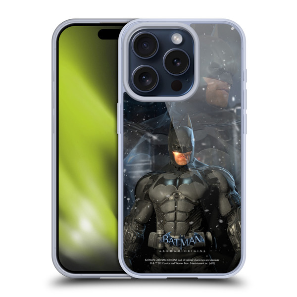 Batman Arkham Origins Characters Batman Soft Gel Case for Apple iPhone 15 Pro