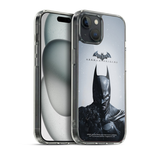 Batman Arkham Origins Key Art Poster Soft Gel Case for Apple iPhone 15 Plus & MagSafe