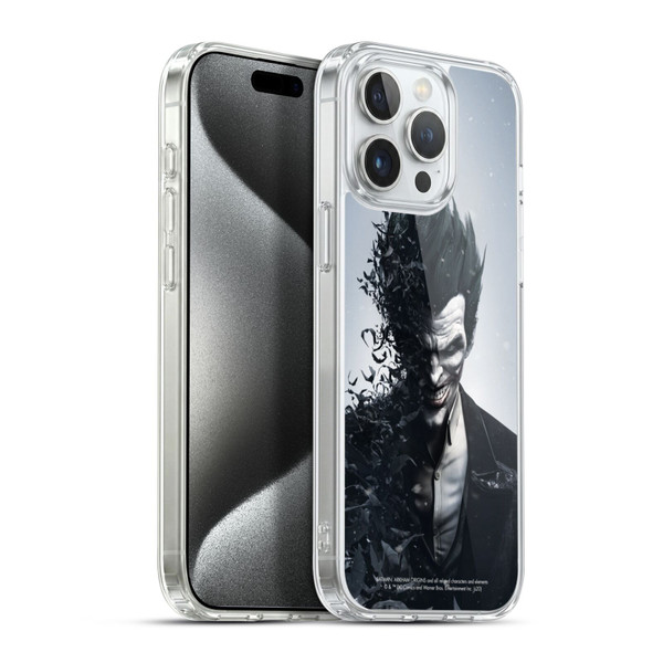 Batman Arkham Origins Key Art Joker Soft Gel Case for Apple iPhone 15 Pro Max & MagSafe