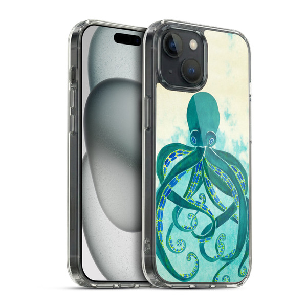 Cat Coquillette Sea Octopus Soft Gel Case for Apple iPhone 15 & MagSafe