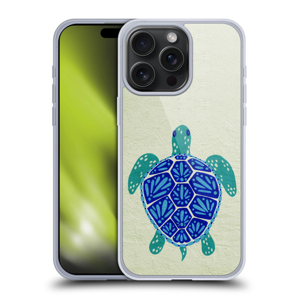 Cat Coquillette Sea Turtle Blue Soft Gel Case for Apple iPhone 15 Pro Max