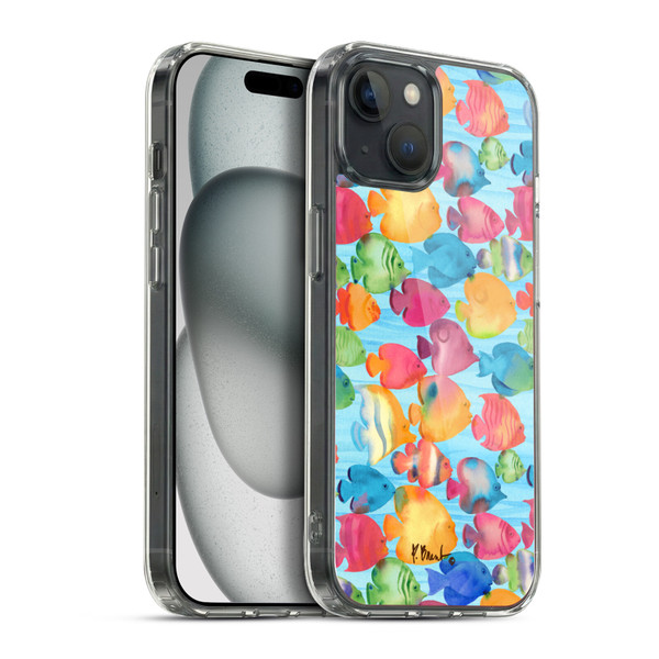 Paul Brent Coastal Tropical Fish School Soft Gel Case for Apple iPhone 15 Plus & MagSafe