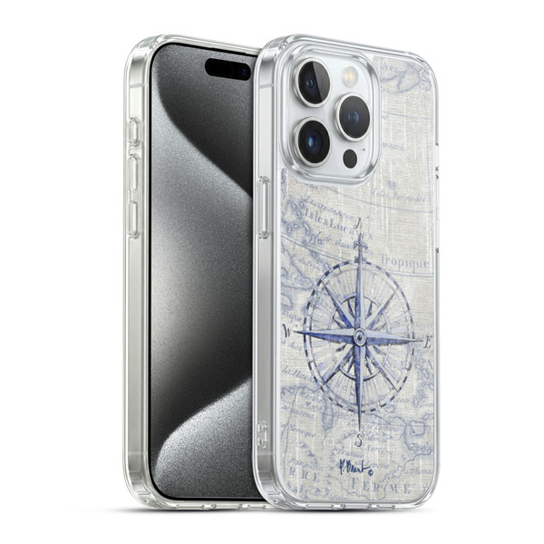 Paul Brent Nautical Vintage Compass Soft Gel Case for Apple iPhone 15 Pro & MagSafe