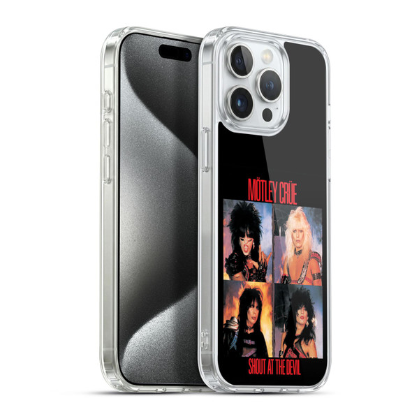 Motley Crue Albums Shout At The Devil Soft Gel Case for Apple iPhone 15 Pro Max & MagSafe