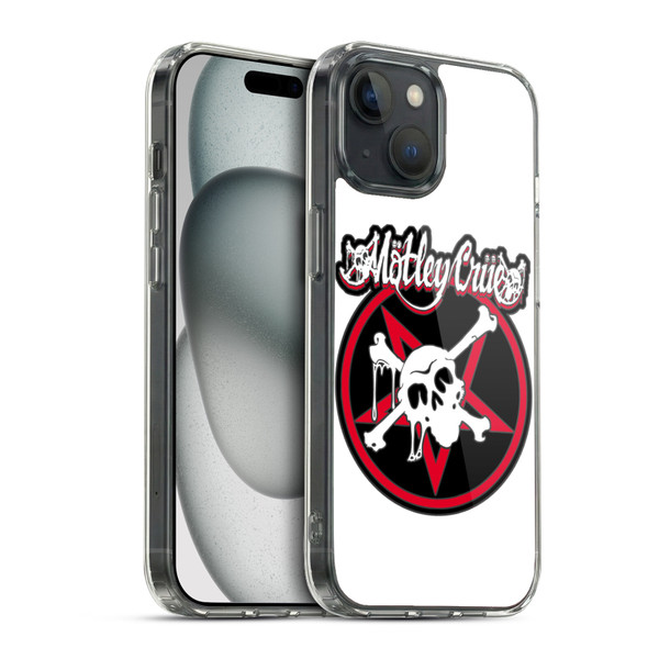 Motley Crue Logos Dr. Feelgood Skull Soft Gel Case for Apple iPhone 15 & MagSafe