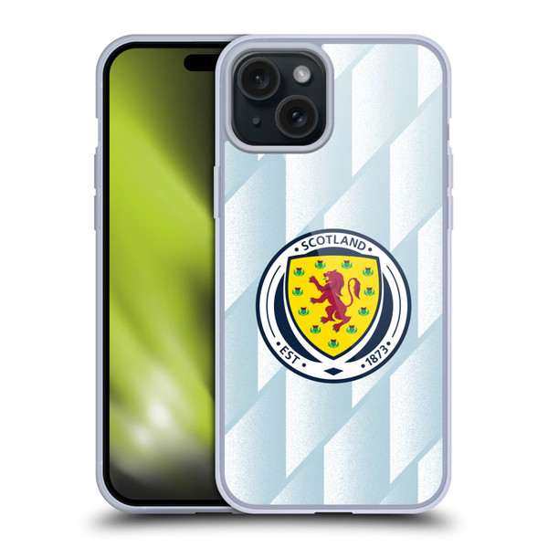 Scotland National Football Team Kits 2020-2021 Away Soft Gel Case for Apple iPhone 15 Plus