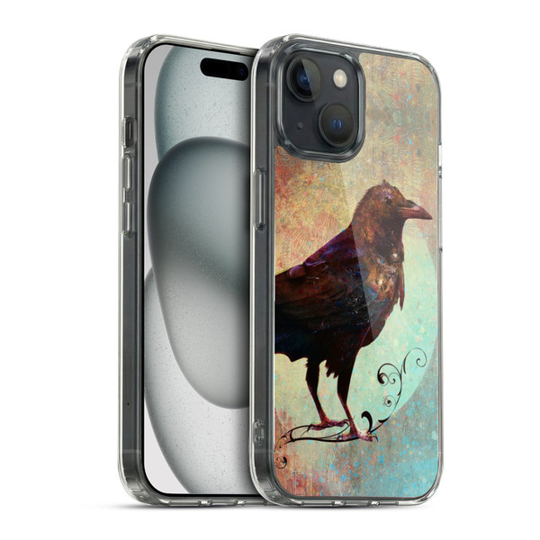 Jena DellaGrottaglia Animals Crow Soft Gel Case for Apple iPhone 15 & MagSafe