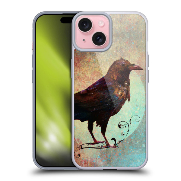 Jena DellaGrottaglia Animals Crow Soft Gel Case for Apple iPhone 15