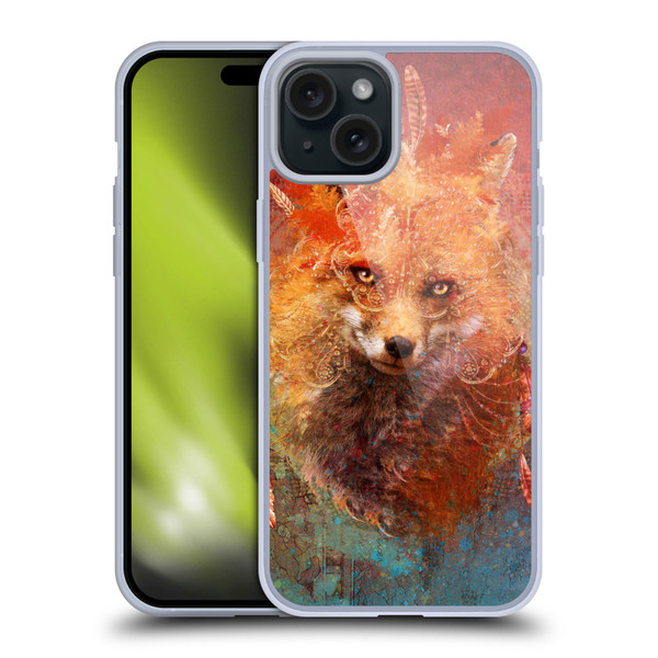 Jena DellaGrottaglia Animals Fox Soft Gel Case for Apple iPhone 15 Plus