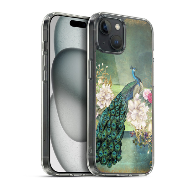 Jena DellaGrottaglia Animals Peacock Soft Gel Case for Apple iPhone 15 Plus & MagSafe