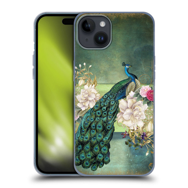 Jena DellaGrottaglia Animals Peacock Soft Gel Case for Apple iPhone 15 Plus