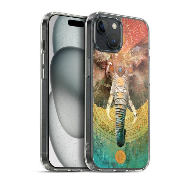 Jena DellaGrottaglia Animals Elephant Soft Gel Case for Apple iPhone 15 Plus & MagSafe