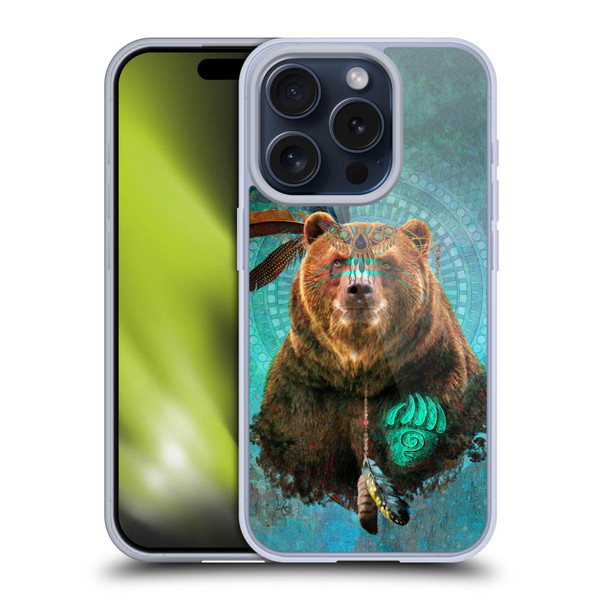 Jena DellaGrottaglia Animals Bear Soft Gel Case for Apple iPhone 15 Pro & MagSafe