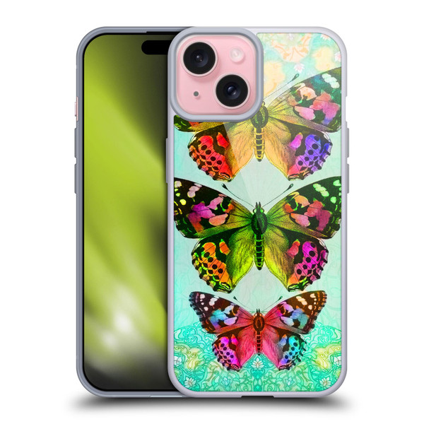 Jena DellaGrottaglia Insects Butterflies 2 Soft Gel Case for Apple iPhone 15