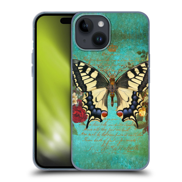 Jena DellaGrottaglia Insects Butterfly Garden Soft Gel Case for Apple iPhone 15
