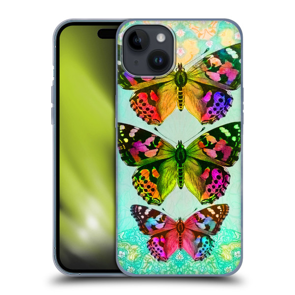Jena DellaGrottaglia Insects Butterflies 2 Soft Gel Case for Apple iPhone 15 Plus