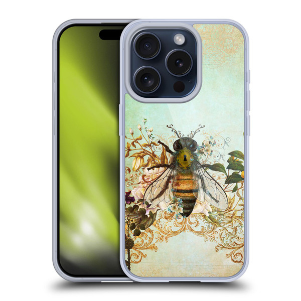 Jena DellaGrottaglia Insects Bee Garden Soft Gel Case for Apple iPhone 15 Pro