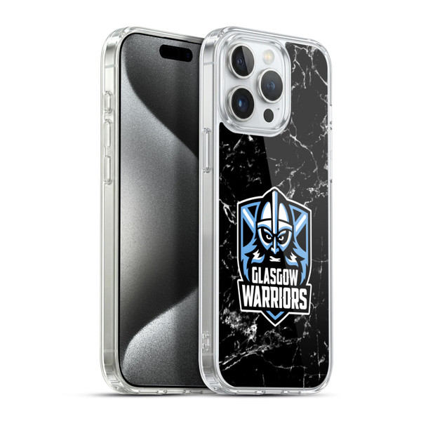 Glasgow Warriors Logo 2 Marble Soft Gel Case for Apple iPhone 15 Pro Max & MagSafe