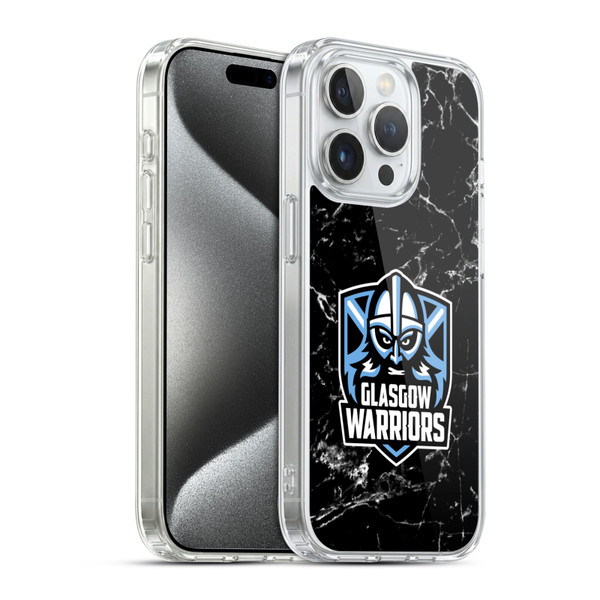 Glasgow Warriors Logo 2 Marble Soft Gel Case for Apple iPhone 15 Pro & MagSafe