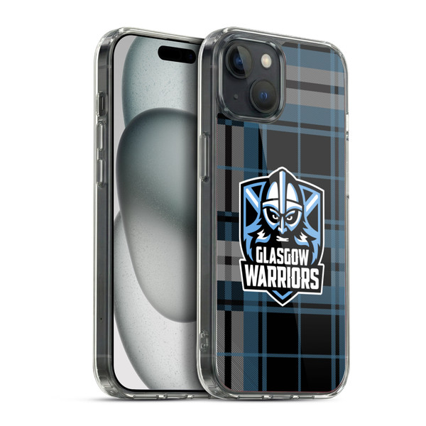 Glasgow Warriors Logo Tartan Soft Gel Case for Apple iPhone 15 Plus & MagSafe