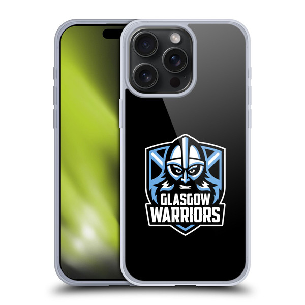 Glasgow Warriors Logo Plain Black Soft Gel Case for Apple iPhone 15 Pro Max