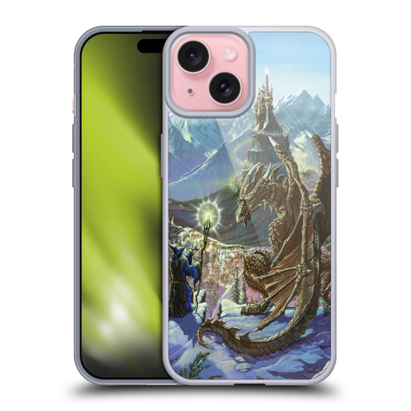 Ed Beard Jr Dragon Friendship Encounter Soft Gel Case for Apple iPhone 15 & MagSafe