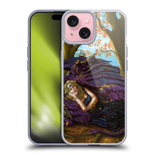 Ed Beard Jr Dragon Friendship Escape To The Land Of Nod Soft Gel Case for Apple iPhone 15