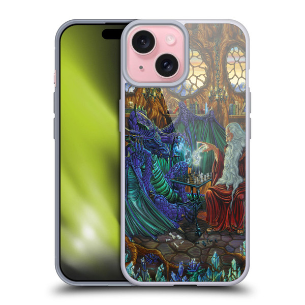 Ed Beard Jr Dragon Friendship Wizard & Dragon Soft Gel Case for Apple iPhone 15