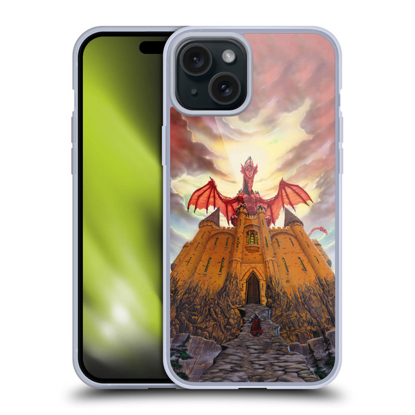 Ed Beard Jr Dragon Friendship Lord Magic Castle Soft Gel Case for Apple iPhone 15 Plus