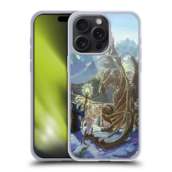 Ed Beard Jr Dragon Friendship Encounter Soft Gel Case for Apple iPhone 15 Pro Max & MagSafe