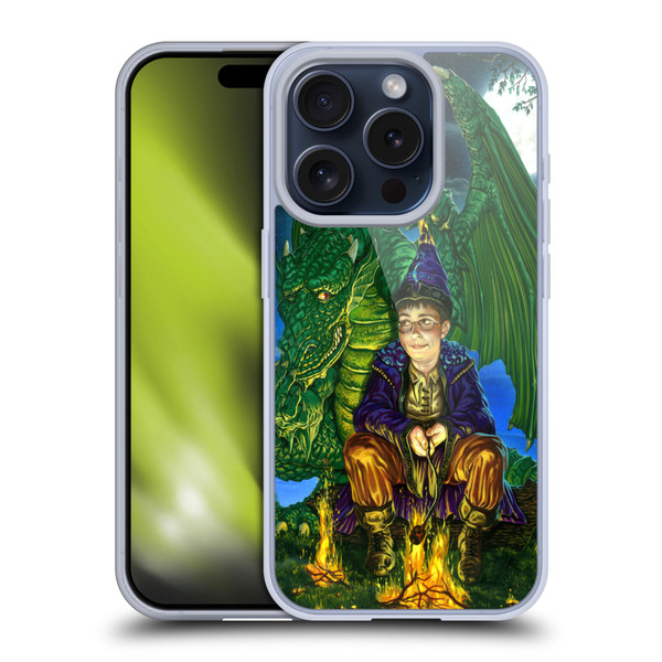 Ed Beard Jr Dragon Friendship Oops Said Soft Gel Case for Apple iPhone 15 Pro & MagSafe