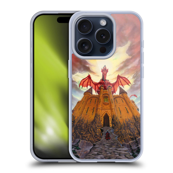 Ed Beard Jr Dragon Friendship Lord Magic Castle Soft Gel Case for Apple iPhone 15 Pro
